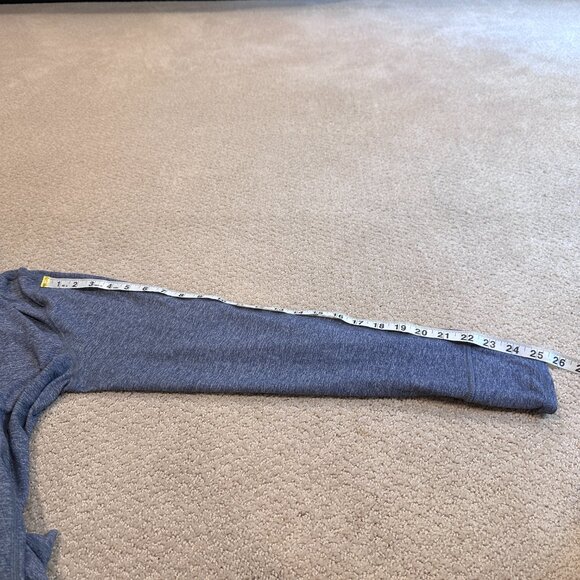 Lululemon Men's 1/2 Zip Long Sleeve Jacket Shirt Heather Blue Gray Run Gym SMALL - Picture 9 of 11